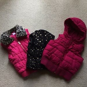 Bundle of girls vests